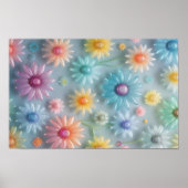 Fröhliche, glänzende Blume Poster (Vorne)