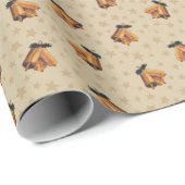 Fröhliche Glocken Weihnachtsgeschenkpapier Geschenkpapier (Rolleneckpunkt)