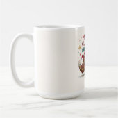 Fröhliche gluckende Weihnachtsküken Personalisiert Kaffeetasse (Links)