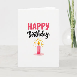 Fröhliche Glückwunschkarte zum Geburtstag Karte