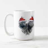 Fröhliche Gorilla-Weihnachten Kaffeetasse (Links)