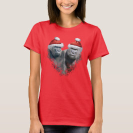 Fröhliche Gorilla-Weihnachten T-Shirt
