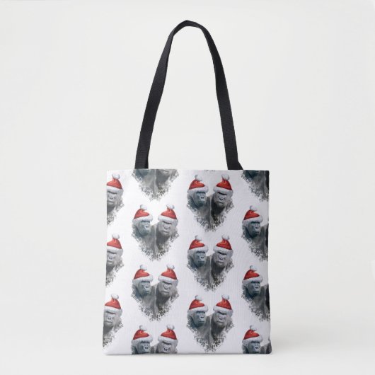 Fröhliche Gorilla-Weihnachten Tasche (Vorderseite)