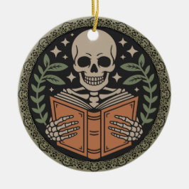 Fröhliche Gothmas an meinen Lieblingsbuchliebhaber Keramik Ornament