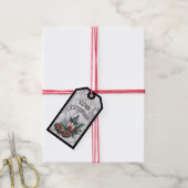 Fröhliche Gothmas-Laterne mit Geschenken-Geschenka Geschenkanhänger (Mit Garn)