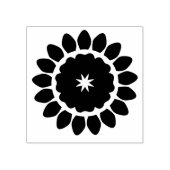 Fröhliche, grafische Sonnenblumen-Blume Blossom Gummistempel (Prägung)