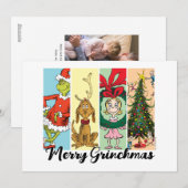 Fröhliche Grinchmas-Feier Collage Feiertagskarte (Vorne/Hinten)