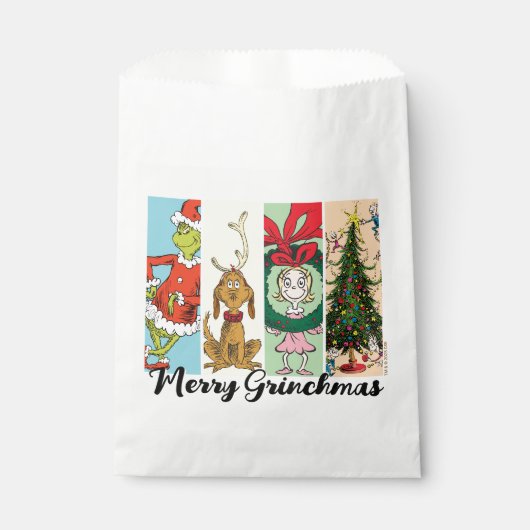 Fröhliche Grinchmas-Feier-Collage Geschenktütchen (Vorderseite)