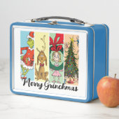 Fröhliche Grinchmas-Feier-Collage Metall Brotdose (Beispiel)