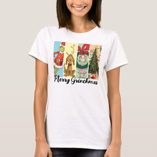Fröhliche Grinchmas-Feierabend-Collage T-Shirt (Vorderseite)