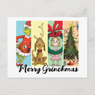 Fröhliche Grinchmas-Feiertagskollage Feiertagspostkarte