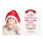 Fröhliche Gruß-rote Fahnen-Feiertags-Foto-Karte