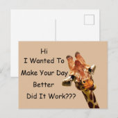Fröhliche Grüße Postkarte (Vorne/Hinten)