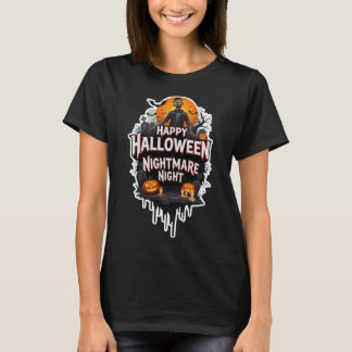 Fröhliche Halloween-Albtraumnacht T-Shirt