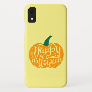 Fröhliche Halloween-Beschriftung auf ausgehöhltem Case-Mate iPhone Hülle