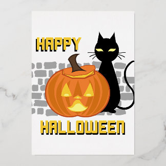 Fröhliche Halloween-Einladungen Folieneinladung
