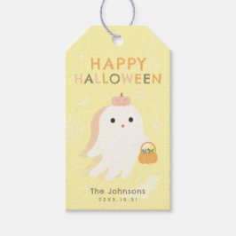 Fröhliche Halloween-Geister-Gunst-Geschenk-Tags Geschenkanhänger