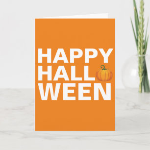 Fröhliche Halloween-Grafikdesign-Grußkarte Karte