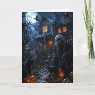 Fröhliche Halloween-Grußkarte Ankündigung