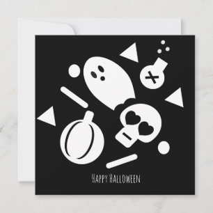 Fröhliche Halloween-Grußkarte   Gruselige Sprinkle Dankeskarte