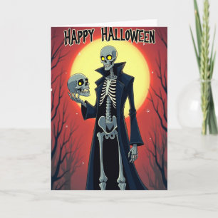 Fröhliche Halloween-Grußkarte Karte