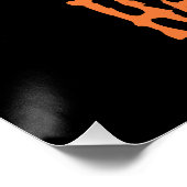Fröhliche Halloween-Igel-Hexe Poster (Ecke)