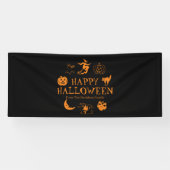 Fröhliche Halloween-individuelle Name-Dekoration Banner (Horizontal)