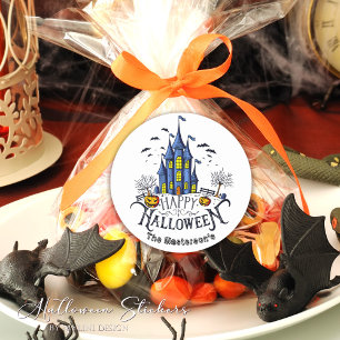Fröhliche Halloween-Kinderparty Halloween Runder Aufkleber