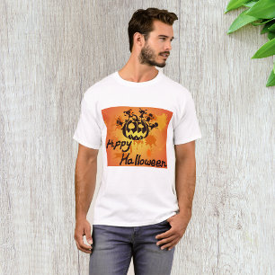 Fröhliche Halloween-Kürbis-Silhouetten-Illustratio T-Shirt