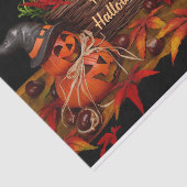 Fröhliche Halloween-Kürbis und Sonnenblumen Seidenpapier (Ausschnitt)