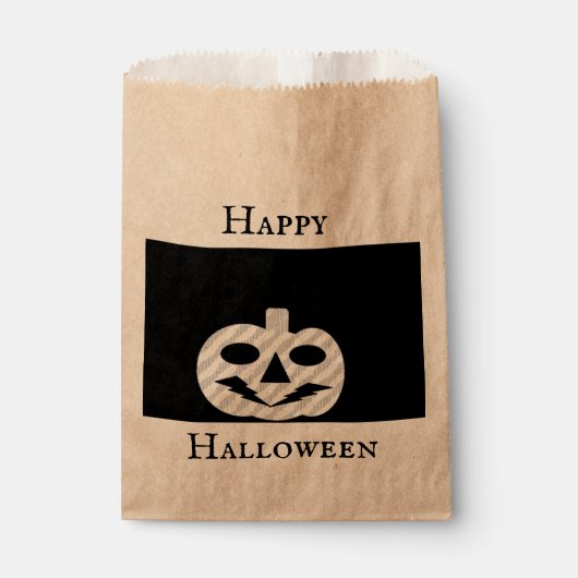 Fröhliche Halloween-Kürbislaterne Gefallenentüte Geschenktütchen (Vorderseite)