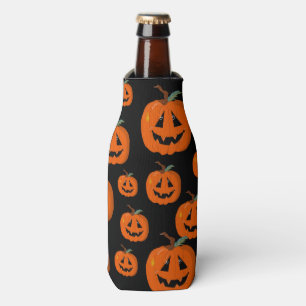 Fröhliche Halloween-Kürbislaterne Illustrative Kun Flaschenkühler