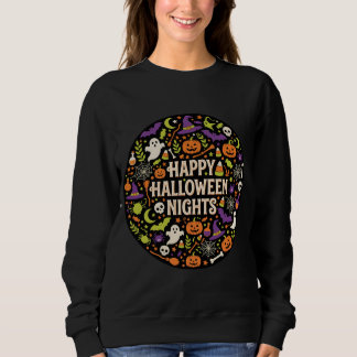 Fröhliche Halloween-Nächte Süßer Kürbis-Geist. Sweatshirt