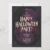 Fröhliche Halloween-Party Einladung (Vorderseite)
