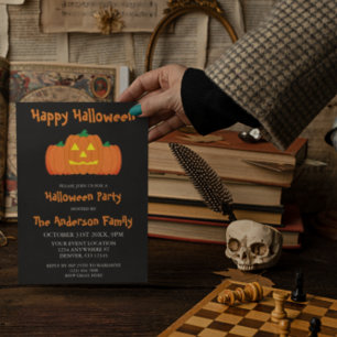 Fröhliche Halloween-Party Einladung