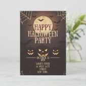 Fröhliche Halloween-Party Einladung (Stehend Vorderseite)