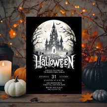 Fröhliche Halloween-Party-Einladung | Verlassenes