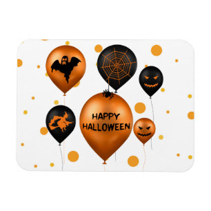 Fröhliche Halloween-Party-Luftballons Magnet