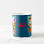 Fröhliche Halloween-Party voller Süßigkeiten oder Kaffeetasse (Mittel)