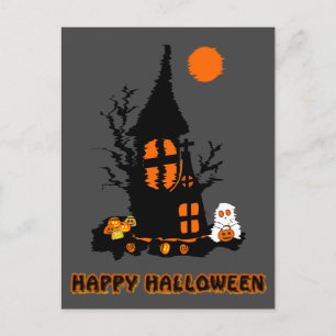 Fröhliche Halloween-Postkarte Feiertagspostkarte