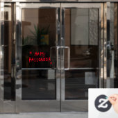 Fröhliche Halloween rotes Blut blutige beängstigen Fensteraufkleber (Büro Tür)