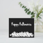 Fröhliche Halloween Schwarz-weiße Skelette lustige (Stehend Vorderseite)