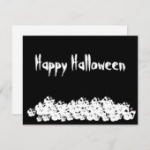 Fröhliche Halloween Schwarz-weiße Skelette lustige (Vorne/Hinten)