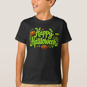 Fröhliche Halloween Stickerei T-Shirt