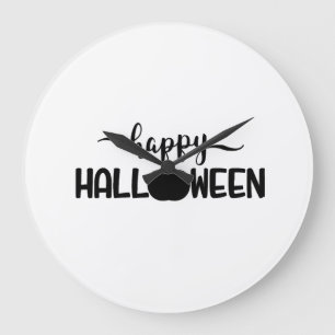 Fröhliche Halloween T-Shirts Halloween Große Wanduhr