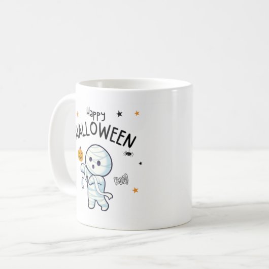 Fröhliche Halloween-Tasse Kaffeetasse (Vorderseite Links)
