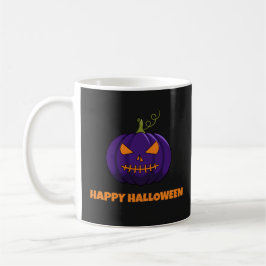 Fröhliche Halloween-Tasse mit Lila Pumpkin Kaffeetasse