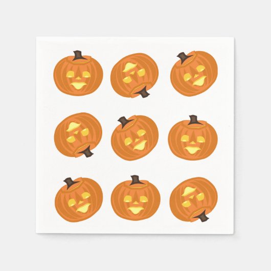 Fröhliche Halloween-Themen-Servietten Serviette (Vorderseite)