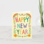 Fröhliche, hässliche HAPPY - Handschrift des neuen Karte (Vorderseite)