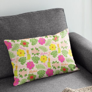 Fröhliche Hawaiian Hula Dancer Accent Art Dekokissen